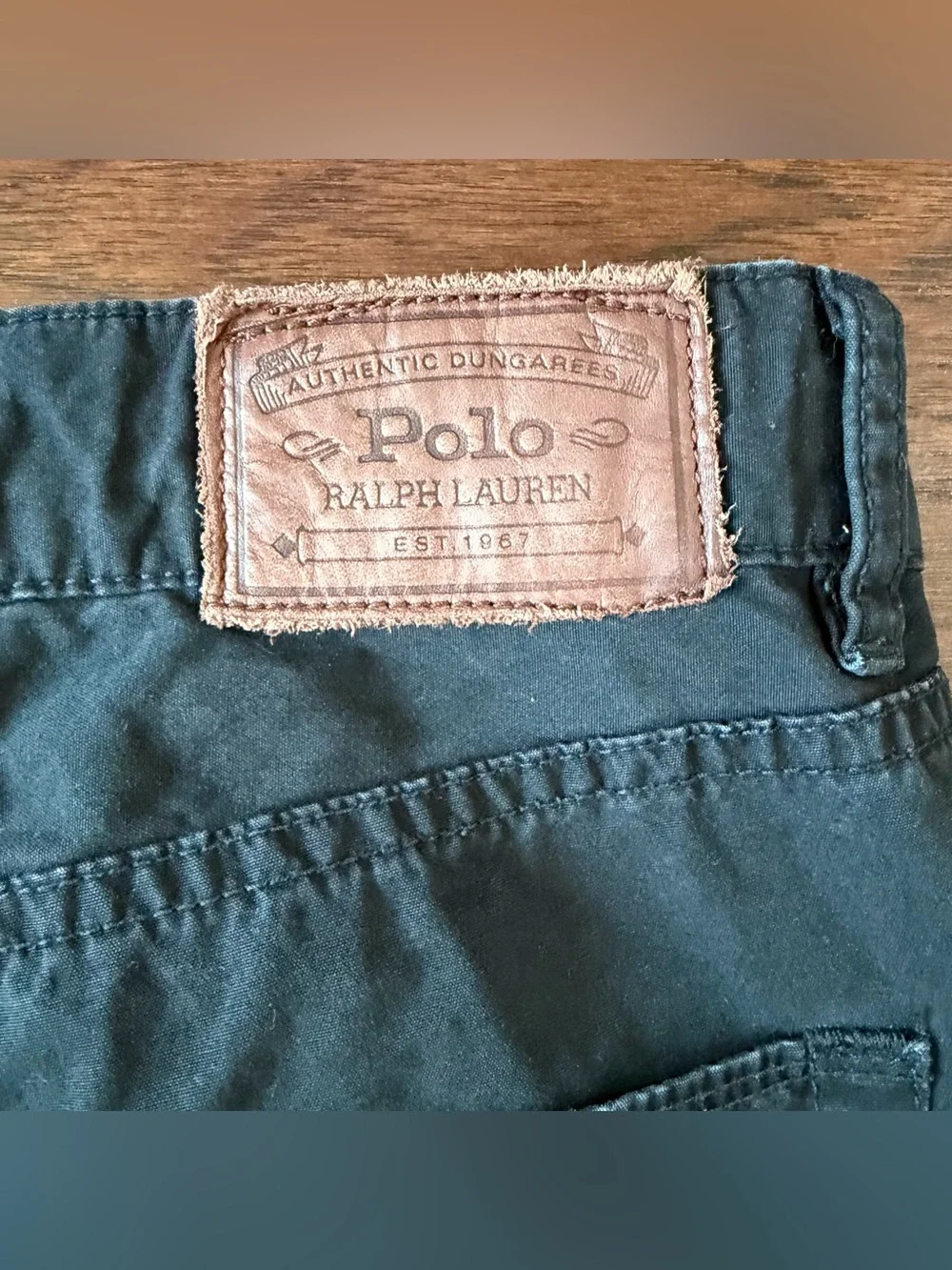 Polo Ralph Lauren Men’s Pants 38x28 Black Casual Chino 100% Cotton Pony Logo
